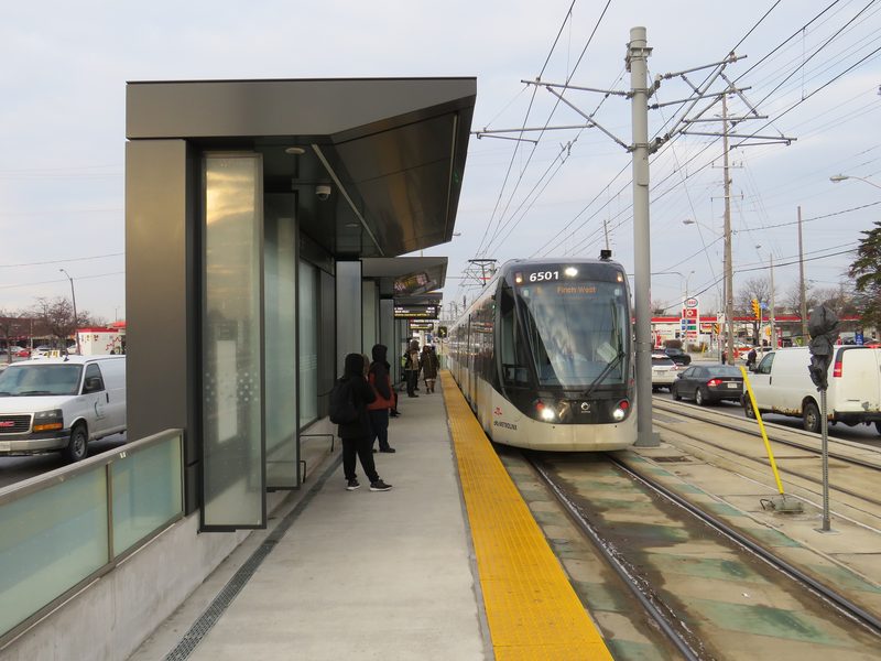 Jane and Finch stop on Line 6 Finch West
